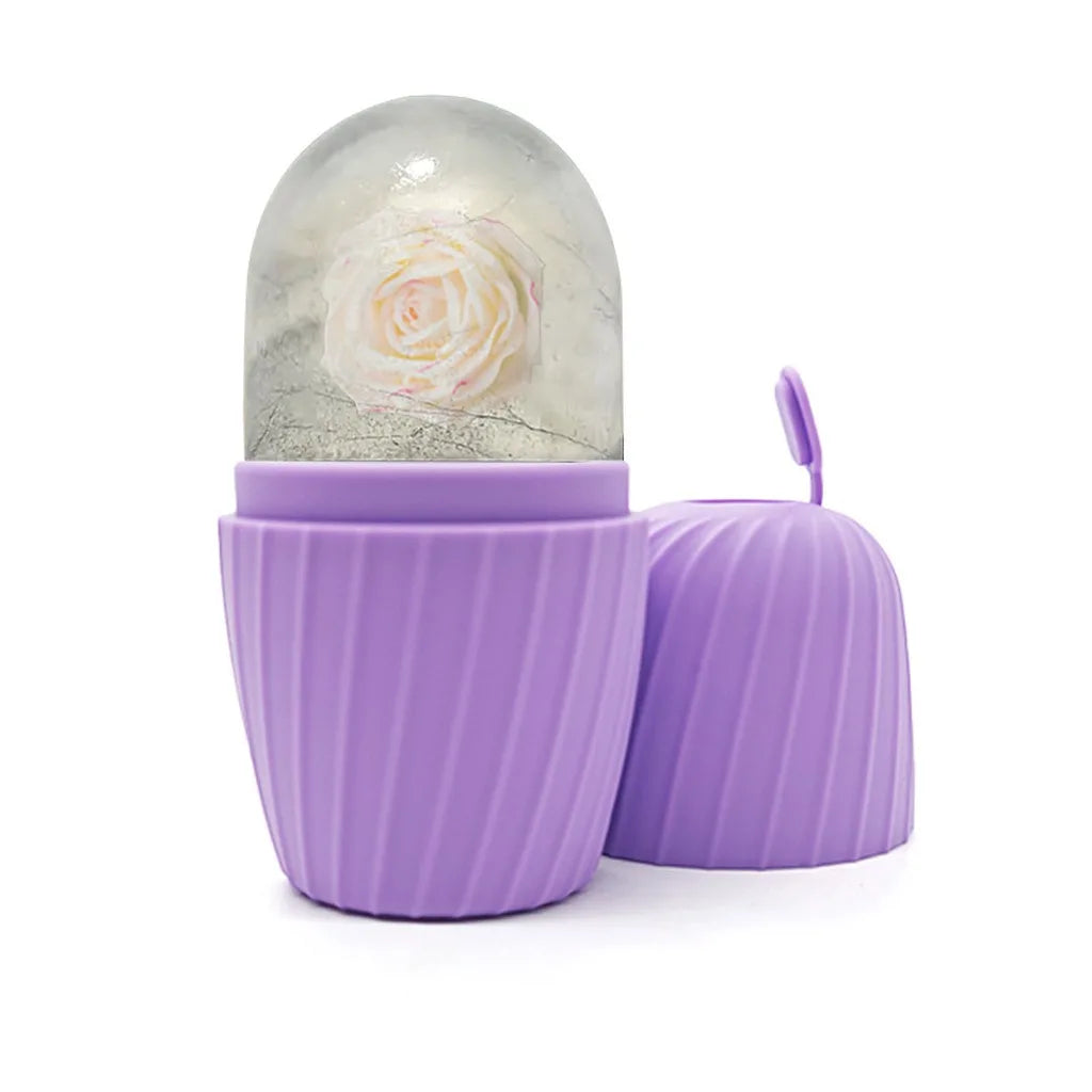 Facial Ice Roller Silicone Ice Cube Tray Reusable Ice Ball Massager Face Lifting Contouring Reduce Acne Skin Care Beauty Tool