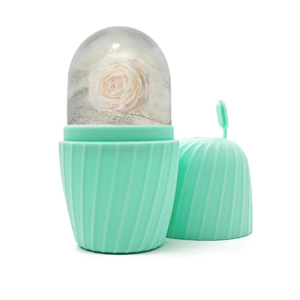 Facial Ice Roller Silicone Ice Cube Tray Reusable Ice Ball Massager Face Lifting Contouring Reduce Acne Skin Care Beauty Tool
