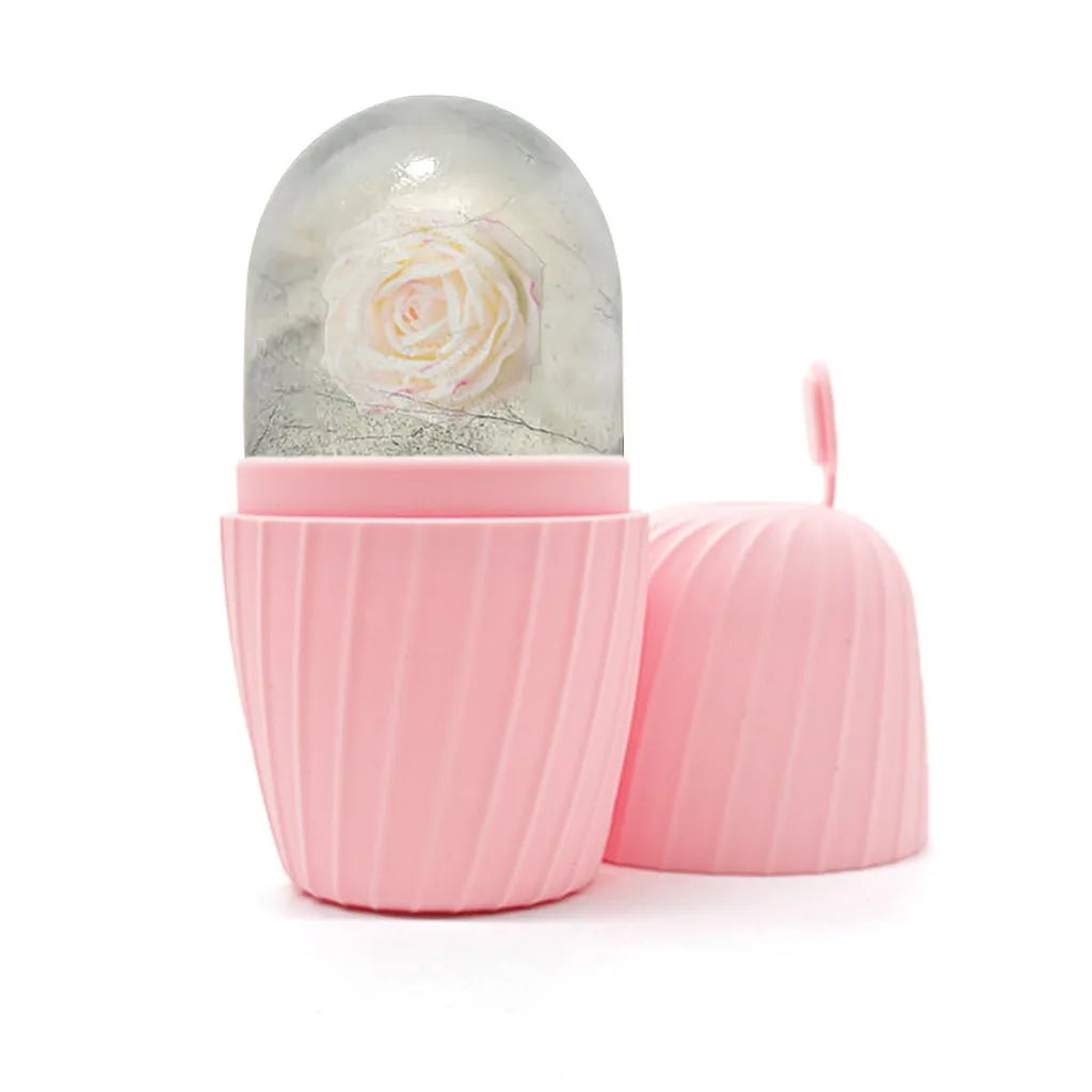Facial Ice Roller Silicone Ice Cube Tray Reusable Ice Ball Massager Face Lifting Contouring Reduce Acne Skin Care Beauty Tool
