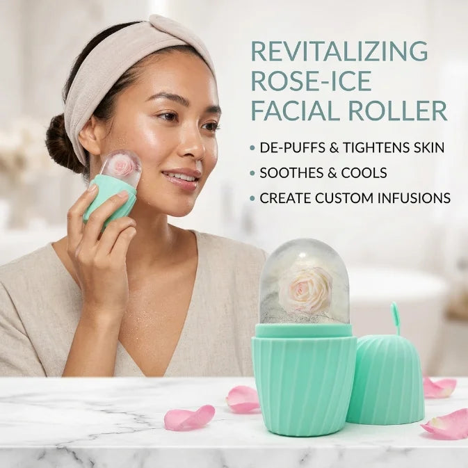 Facial Ice Roller Silicone Ice Cube Tray Reusable Ice Ball Massager Face Lifting Contouring Reduce Acne Skin Care Beauty Tool